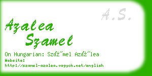 azalea szamel business card